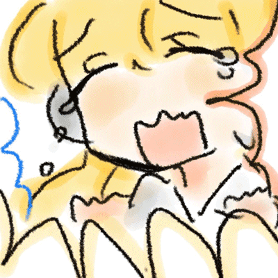 A sketchy close-up of Sierra yelling with exaggerated frustration.